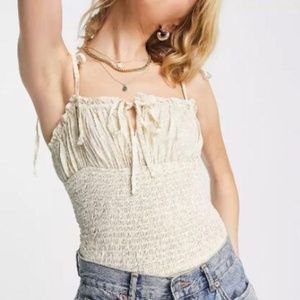 Free People Bardot Ruched Bodysuit